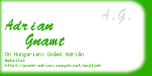 adrian gnamt business card