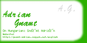 adrian gnamt business card